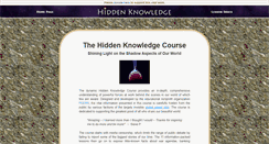 Desktop Screenshot of hidden-knowledge.net