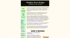 Desktop Screenshot of hidden-knowledge.com