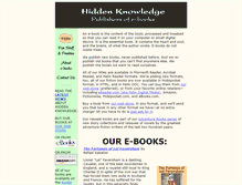 Tablet Screenshot of hidden-knowledge.com